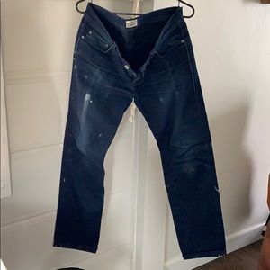 Naked and Famous raw denim jeans